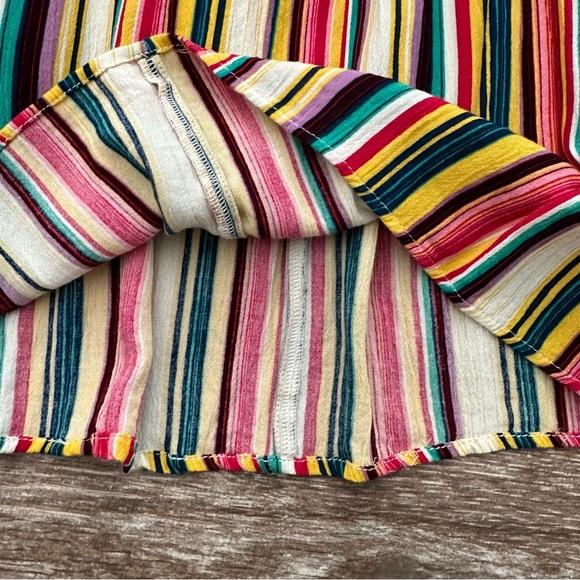 Jessica Simpson Sleeveless Halter top, White Smoke with Torrid Stripe, Size S - Picture 2 of 12